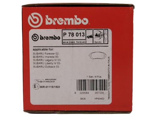 BREMBO TARCZE+KLOCKI P SUBARU LEGACY IV 316MM - 3