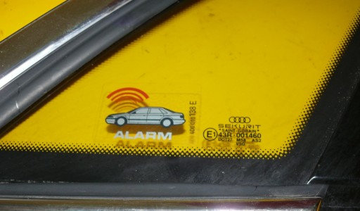 Швидке скло кузова права Сигналізація AUDI A8 D2 FL - 2