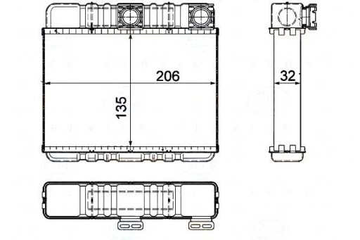 NAGRZEWNICA BMW E46 98- BEHR HELLA - 2