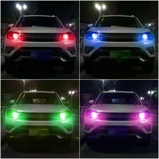 2 лампи W5W LED T10 RGB + пульт дистанційного керування JAGUAR MG - 12