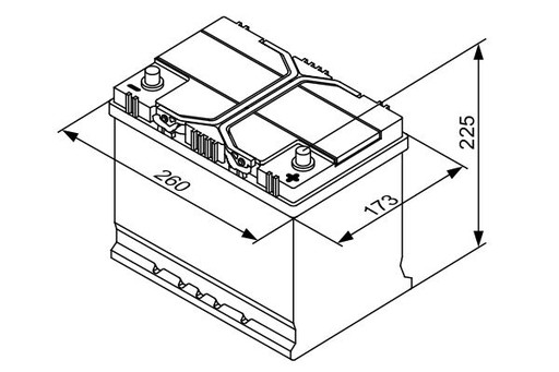 0092S40260 BOSCH АКУМУЛЯТОР 70AH / + P / HONDA,MAZDA - 6