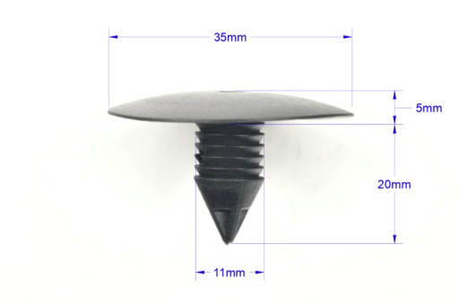 20x запонки кілочки кріплення колісної арки OPEL RENAULT - 4