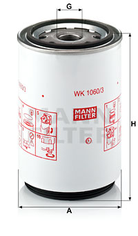 Filtr paliwa MANN-FILTER WK1060/3X WK10603X - 2