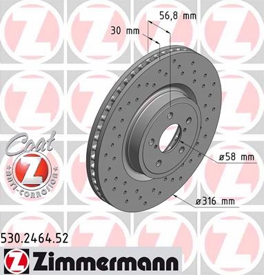 Tarcze Klocki ZIMMERMANN SUBARU FORESTER SJ 316mm - 2