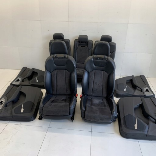 Fotele siedzenia skóra boczk AUDI Q7 4M S-line 19r - 1