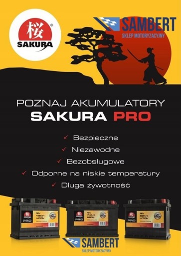 АКУМУЛЯТОР SAKURA PRO 60AH 540A L - - 2