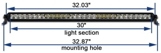 Jeep led bar 150W super jasny 86cm - 5