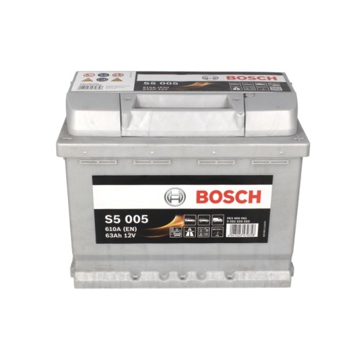 Аккумулятор BOSCH S5 63ah 610A P+ - 10