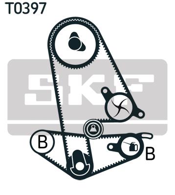 Zestaw paska rozrządu SKF VKMA 93011 - 7