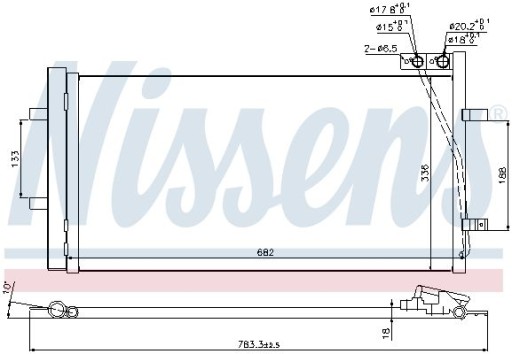 NISSENS Chłodnica klimatyzacji AUDI Q3 11- , AUDI - 2