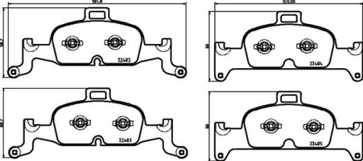 BREMBO Xtra колодки передні AUDI A4 B9 A4 B9 QUATTRO - 2