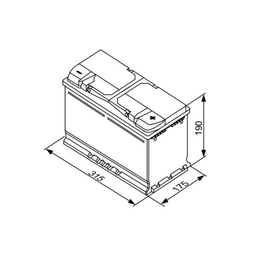 Акумулятор BOSCH S5 85ah 800A P+ - 5