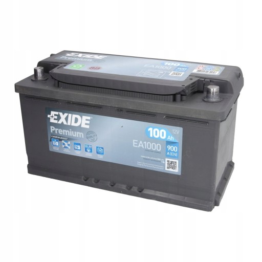 Акумуляторна батарея EXIDE PREMIUM 100AH 900A p+ - 1