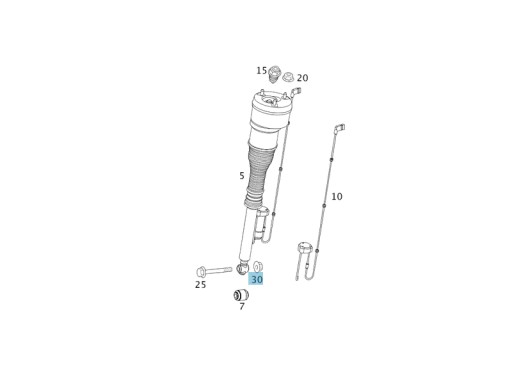 Оригинальная гайка MERCEDES-BENZ M14 x 1,5 - 2