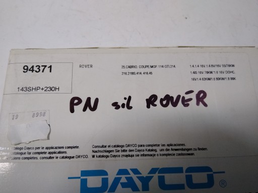 Dayco 94371 ремінь ГРМ Polonez Rover - 1