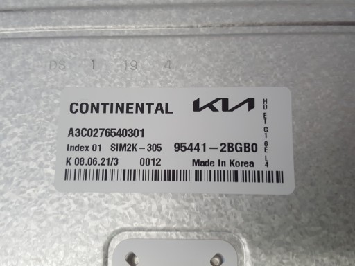 KIA Niro IONIQ 1.6 H блок управління КПП 21R. - 3