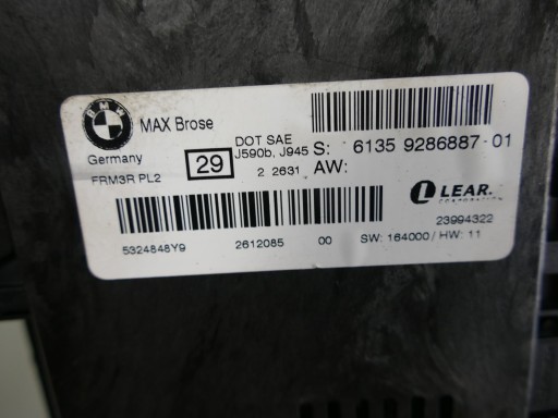BMW X1 E84 LIFT блок управління фарами FRM3R модуль ламп - 4