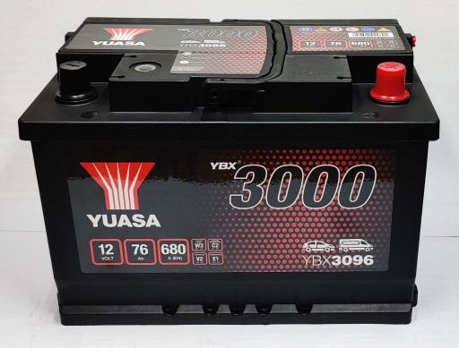 Akumulator Yuasa YBX 3096 12V 76Ah 680A P+ - 5