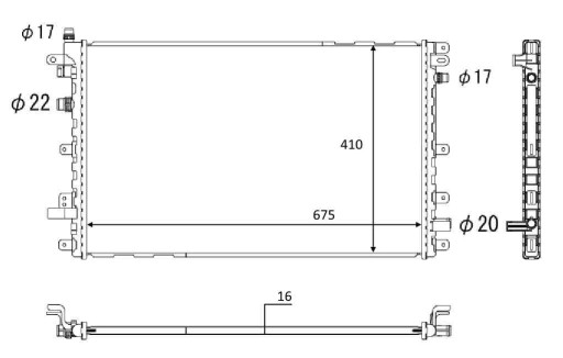 NRF 58569 радіатор, система охолодження двигуна - 3