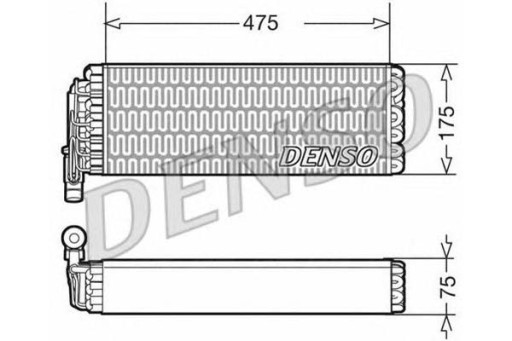 Випарник кондиціонера Denso DEV12003 - 3