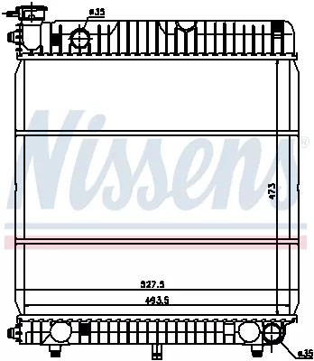 ОХОЛОДЖУВАЧ ВОДИ NISSENS - 6