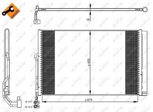 Skraplacz klimatyzacji NRF 350324 - 2