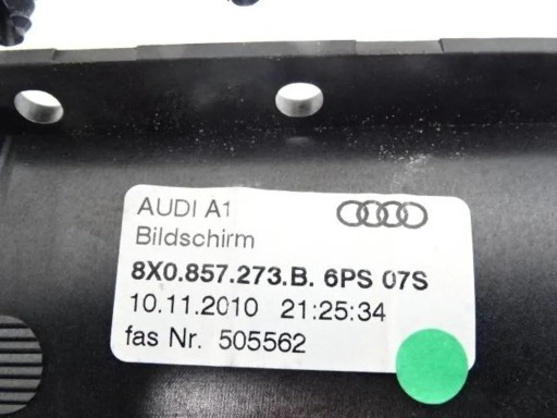 Wyświetlacz MMI Audi A1 8X 10-14r. - 2
