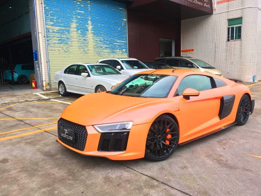 Спойлер впускний бампер гриль Audi R8 V8 V10 16-18 - 10