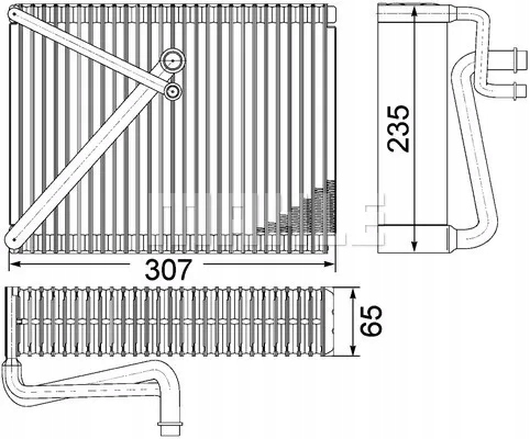 Mahle AE 87 000P Parownik, klimatyzacja - 3