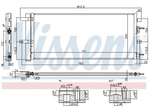 КОНДЕНСАТОР КОНДИЦІОНЕРА FORD EDGE 2.0 15-18 - 2