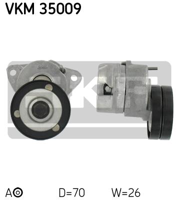 SKF натяжний ролик VKM35009 - 2