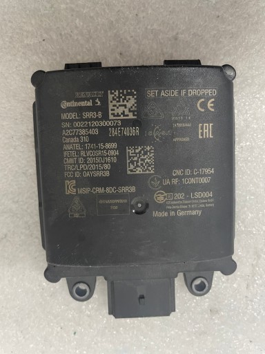 Radar sensor DIATRONIC RENAULT CLIO V 5 284E74036R - 2