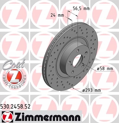 Tarcze ZIMMERMANN SPORT SUBARU OUTBACK BE 294mm - 2