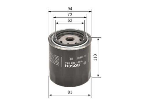 Bosch 0 451 104 014 Filtr oleju - 6