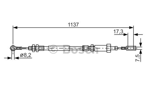 Bosch 1 987 482 046 Cięgło, hamulec postojowy - 2