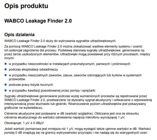 WABCO leakage finder 2.0 wykrywacz ultradzwiękowy - 3