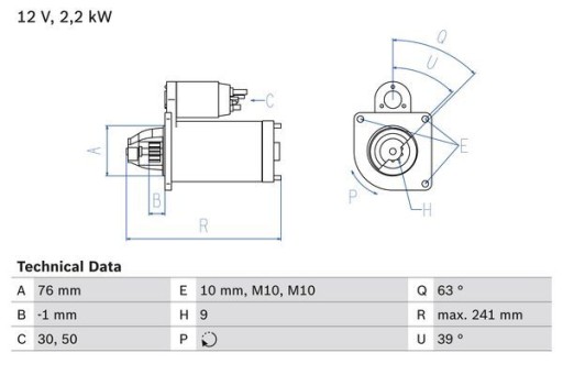 ROZRUSZNIK 0 986 021 620 BOSCH VOLVO C30 C70 S40 - 2