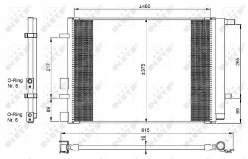 Skraplacz klimatyzacji NRF 350095 - 2