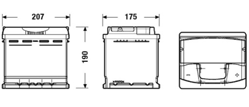 ЦЕНТРИ FUTURA АКУМУЛЯТОР 53AH 540A P+ - 2