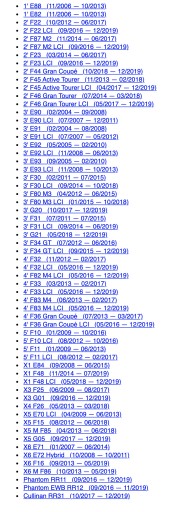 2x Ory світлодіодні індикатори реєстрації для Bmw X5 E70 F15 - 8