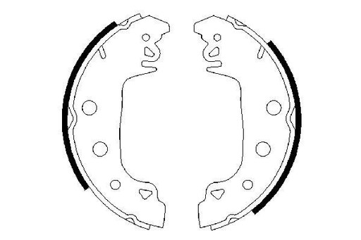 Комплект гальмівних колодок BOSCH 0 986 487 546 - 2