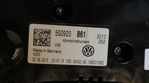 VW гольф лічильник годинник 5g0920861 - 4