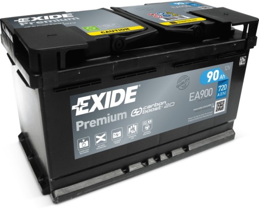 Акумулятор Exide Premium 12V 90AH 720A EA900 - 1