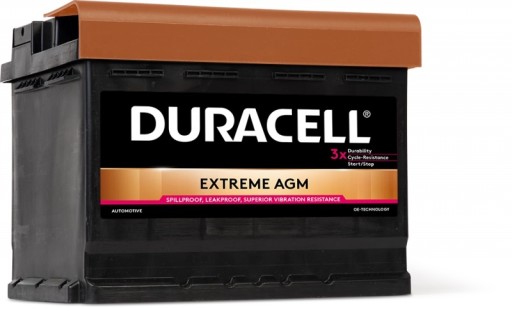 Акумулятор Duracell EXTREME DE60 AGM 12V 60ah 640a - 1
