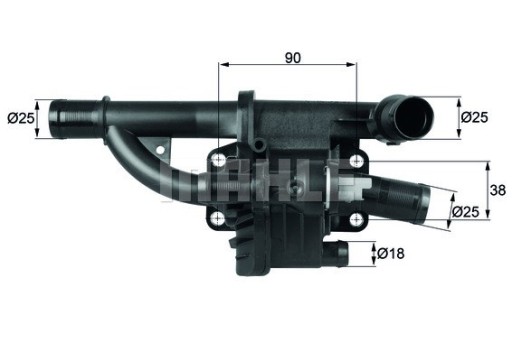 ТЕРМОСТАТ MAHLE KNECHT TH4083 - 7