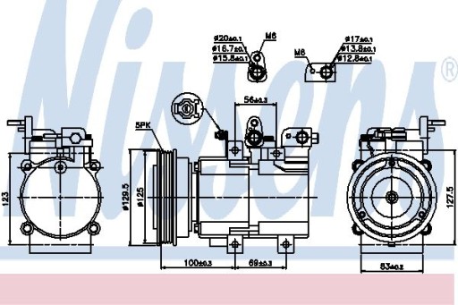 Компресор кондиціонера NISSENS 89276 - 7