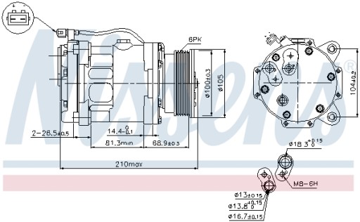 NISSENS 89088 Компресор, Кондиціонер - 6