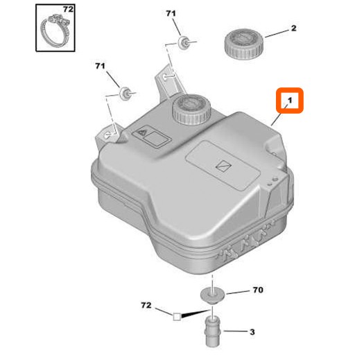 ZBIORNIK PŁYNU LDS CITROEN C5 III X7 C6 ORYGINAŁ - 5