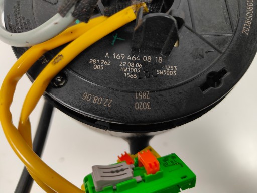 MERCEDES W203 перемикач обмотки стрічки датчик кута повороту керма A2035405645 - 3