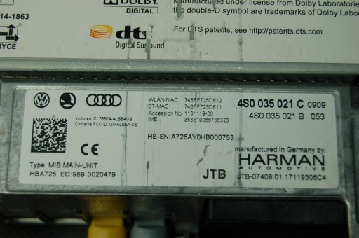 Зчитувач навігації MMI SIM Audi R8 4s0035021c - 3